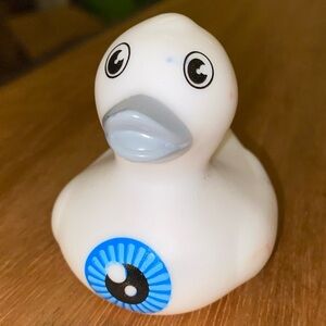 White Blue Eyeball Jeep Ducked Decor Car Home Office White Blue Cruise Ducky 2”